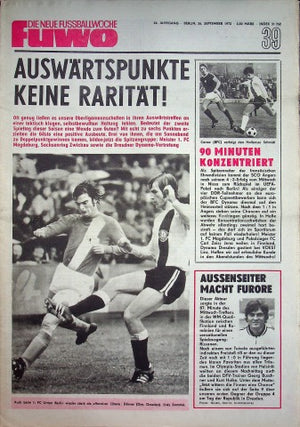 Fuwo Fussballwoche 39/1972