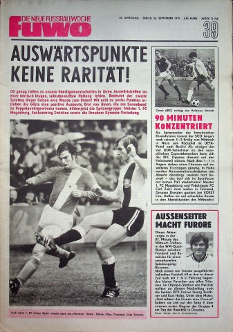 Fuwo Fussballwoche 39/1972
