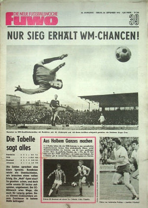 Fuwo Fussballwoche 39/1973