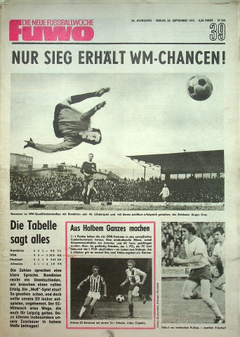 Fuwo Fussballwoche 39/1973