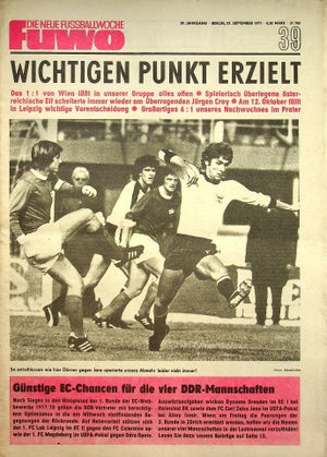 Fuwo Fussballwoche 39/1977