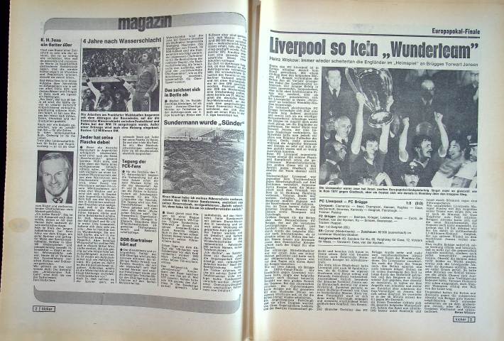 Inhaltsverzeichnis Kicker 39/1978