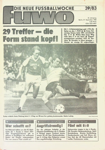 Fuwo Fussballwoche 39/1983