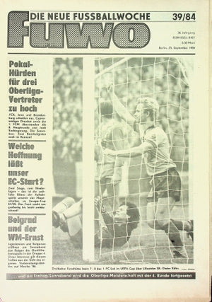 Fuwo Fussballwoche 39/1984