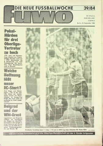 Fuwo Fussballwoche 39/1984