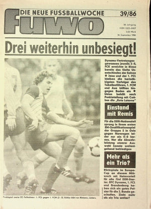 Fuwo Fussballwoche 39/1986
