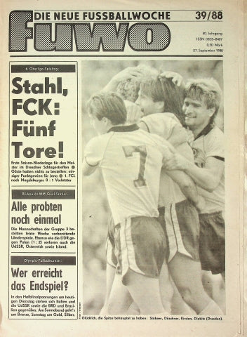 Fuwo Fussballwoche 39/1988