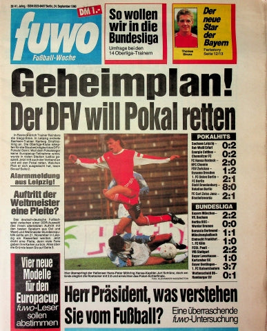 Fuwo Fussballwoche 39/1990