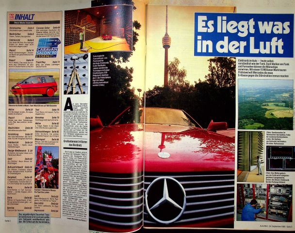 Inhaltsverzeichnis Auto Bild 39/1990