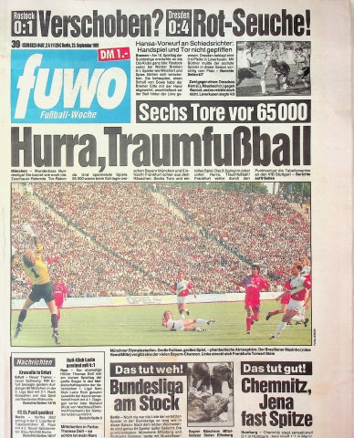 Fuwo Fussballwoche 39/1991
