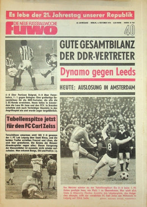 Fuwo Fussballwoche 40/1970