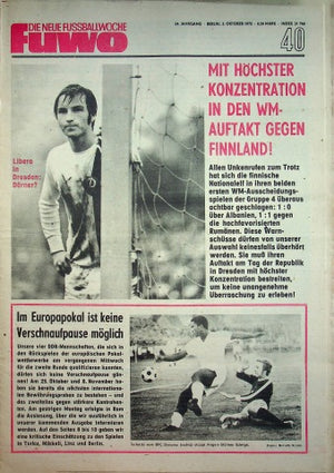 Fuwo Fussballwoche 40/1972