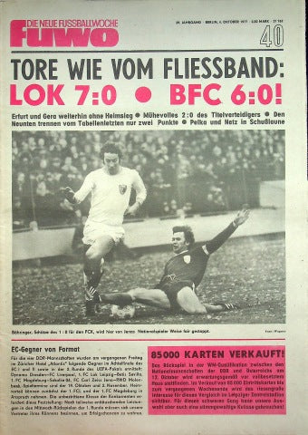 Fuwo Fussballwoche 40/1977