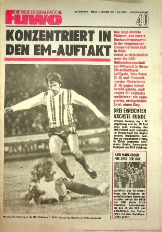 Fuwo Fussballwoche 40/1978