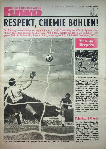 Fuwo Fussballwoche 40/1980