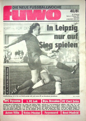 Fuwo Fussballwoche 40/1981