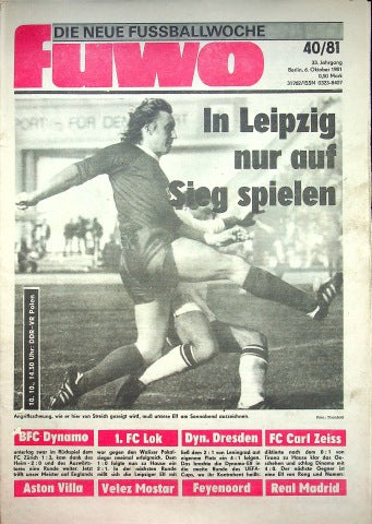 Fuwo Fussballwoche 40/1981