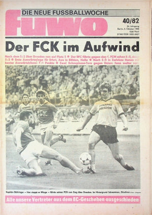 Fuwo Fussballwoche 40/1982