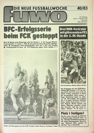 Fuwo Fussballwoche 40/1983