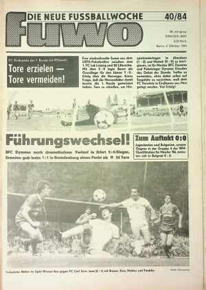Fuwo Fussballwoche 40/1984
