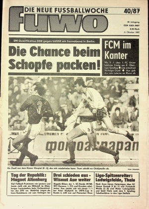 Fuwo Fussballwoche 40/1987