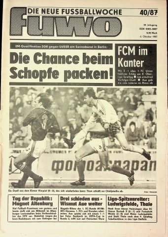 Fuwo Fussballwoche 40/1987