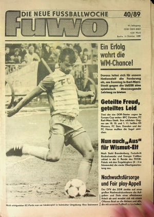 Fuwo Fussballwoche 40/1989