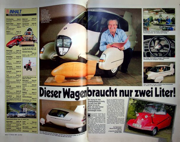 Inhaltsverzeichnis Auto Bild 40/1989
