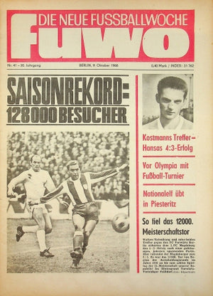 Fuwo Fussballwoche 41/1968