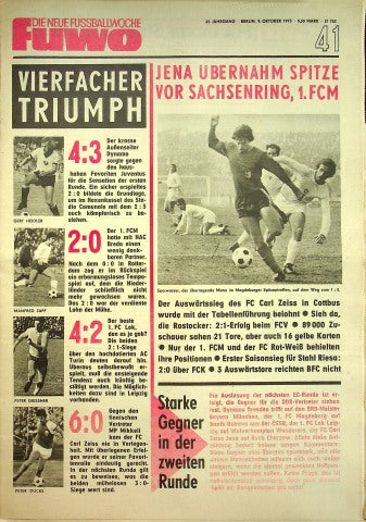 Fuwo Fussballwoche 41/1973