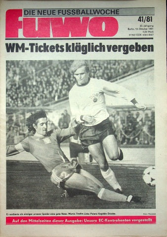 Fuwo Fussballwoche 41/1981