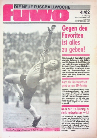 Fuwo Fussballwoche 41/1982