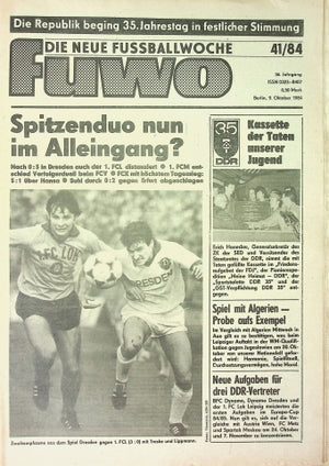 Fuwo Fussballwoche 41/1984