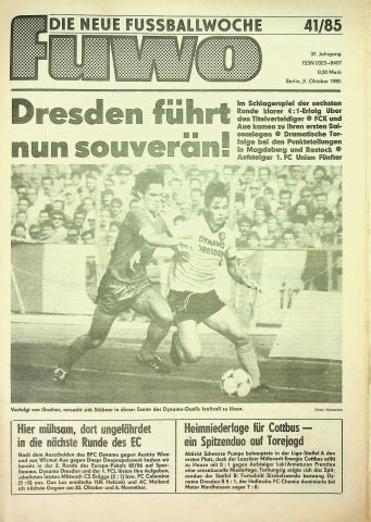 Fuwo Fussballwoche 41/1985