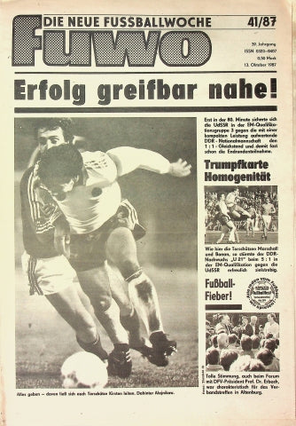 Fuwo Fussballwoche 41/1987