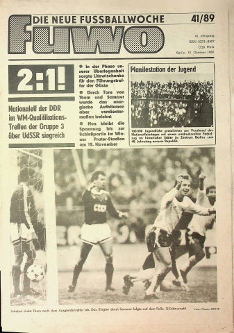 Fuwo Fussballwoche 41/1989