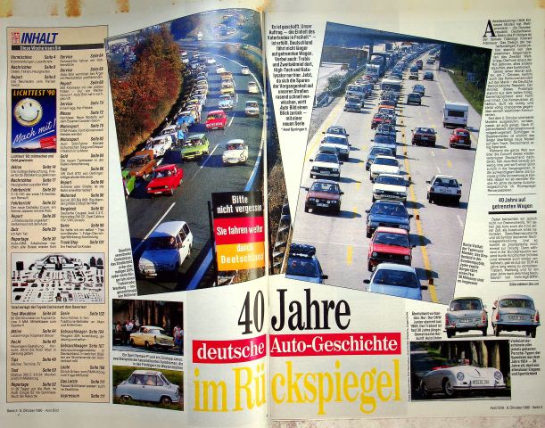 Inhaltsverzeichnis Auto Bild 41/1990