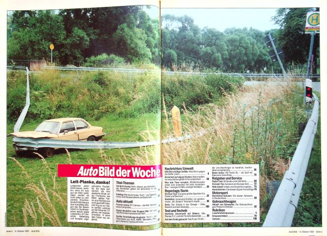 Inhaltsverzeichnis Auto Bild 41/1993