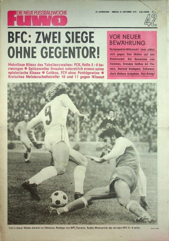 Fuwo Fussballwoche 42/1975