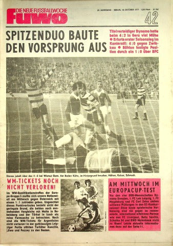Fuwo Fussballwoche 42/1977
