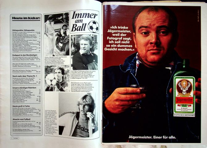 Inhaltsverzeichnis Kicker 42/1979