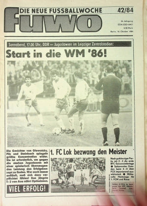 Fuwo Fussballwoche 42/1984