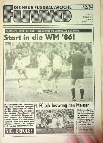 Fuwo Fussballwoche 42/1984