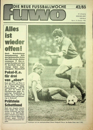 Fuwo Fussballwoche 42/1985