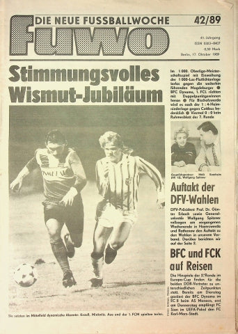 Fuwo Fussballwoche 42/1989