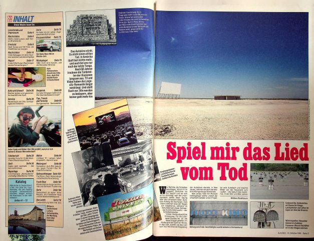 Inhaltsverzeichnis Auto Bild 42/1991