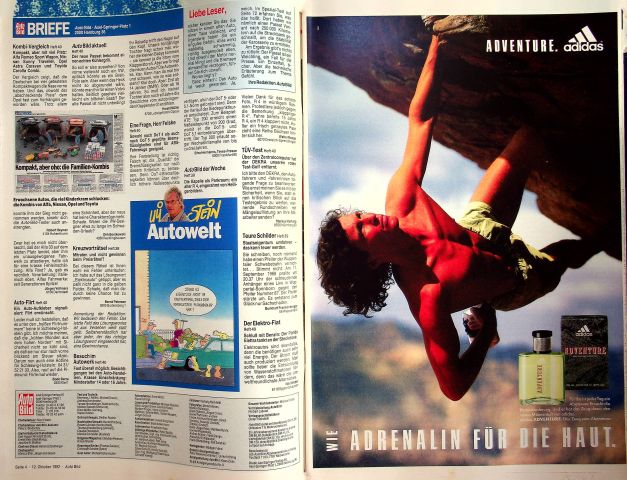 Inhaltsverzeichnis Auto Bild 42/1992