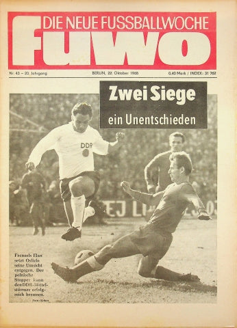 Fuwo Fussballwoche 43/1968