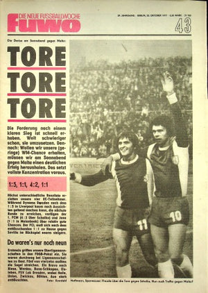 Fuwo Fussballwoche 43/1977