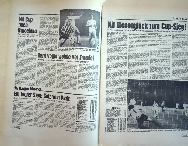 Inhaltsverzeichnis Kicker 43/1979